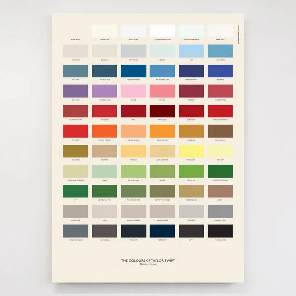 Colours of Taylor Swift