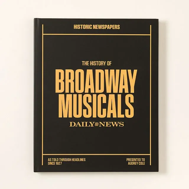 Personalized Broadway Musicals History Book