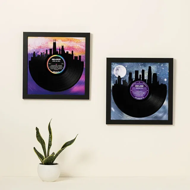 Personalized City Skyline LP Record